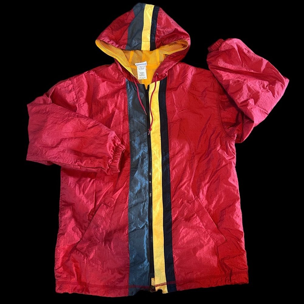 Vintage 90s speedo full zip windbreaker jacket medium color block